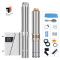 4"AC/DC brushless solar pump with plastic impeller(5.5KW-7.5KW), 2 designs for option, DIFFUL solar pump manufacturers, water pump supplier, solar pump factory